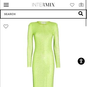 Intermix Self Portrait GG Crystal Embellished MIDI Dress